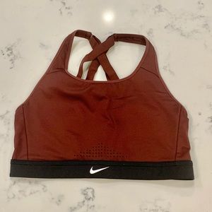 Maroon Nike Sports Bra - Never Worn